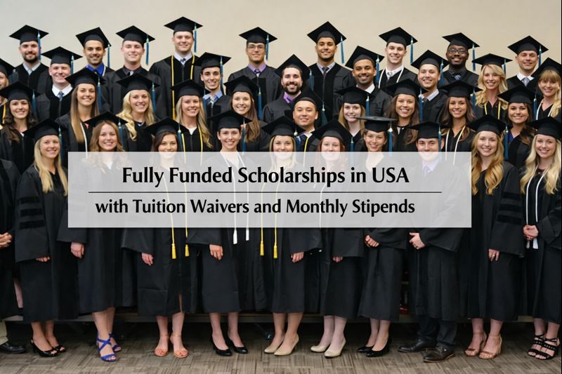 Fully Funded Scholarships in USA with Tuition Waivers and Monthly Stipends